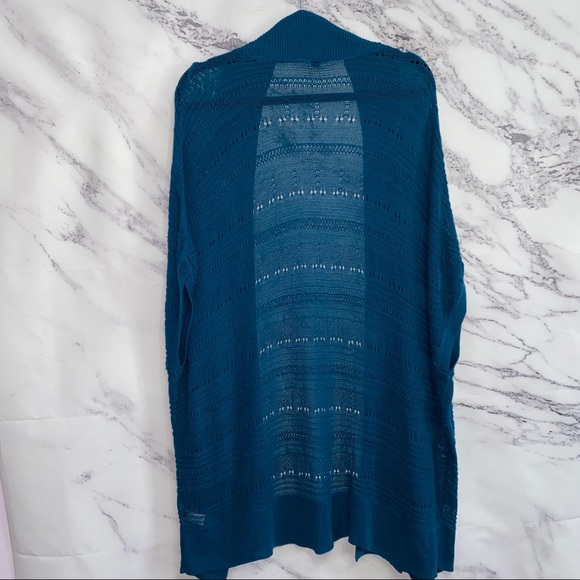 Frenchi Teal Cardigan with batwing Sleeve - Picture 5 of 6